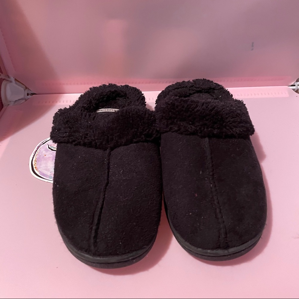Blue Suede Shoes Clog Slippers, Size Small 12/13